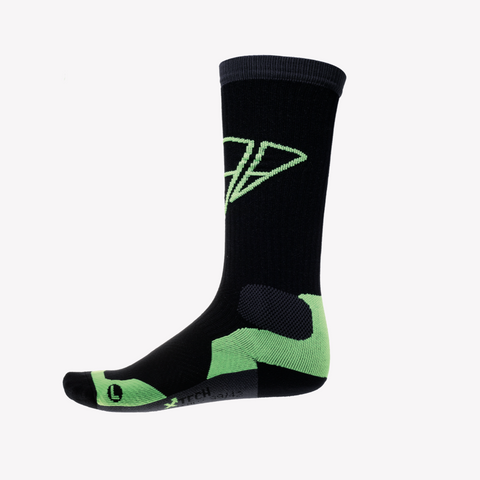 DIAMANTE SOCKS BLACK ANTHRACITE GRADUATED COMPRESSION