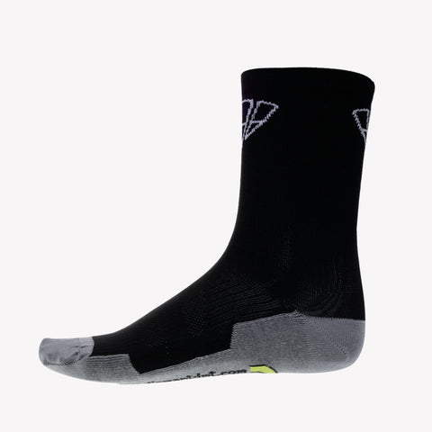 DIAMANTE SOCKS BLACK WHITE-HIGH
