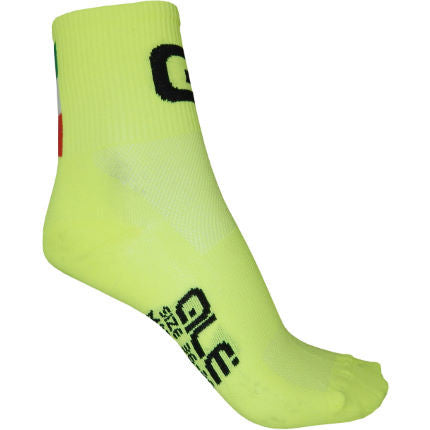 ALE Q-Skin Medium Cuff Socks - Yellow