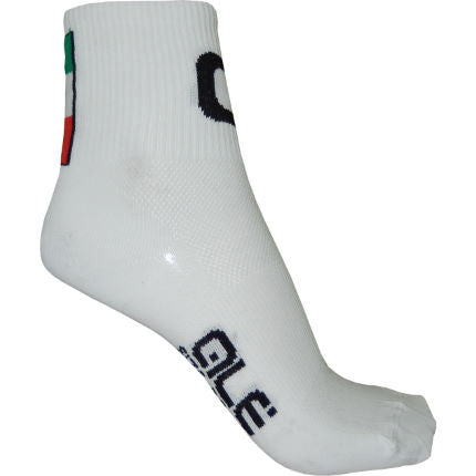 ALE Q-Skin Medium Cuff Socks - White
