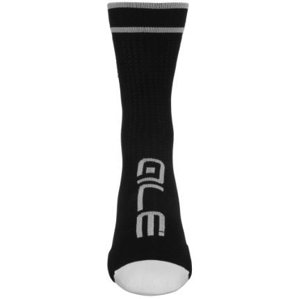 ALE H-Comb Power High Cuff Socks - Black and White