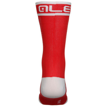 ALE H-Comb Power High Cuff Socks - Red and White