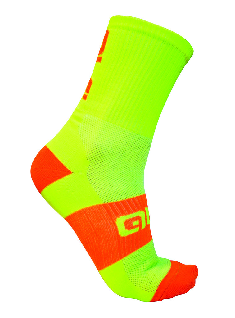 ALE Air Light High Cuff Socks - Yellow and Orange