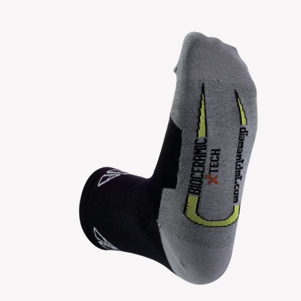 DIAMANTE SOCKS BLACK WHITE-HIGH