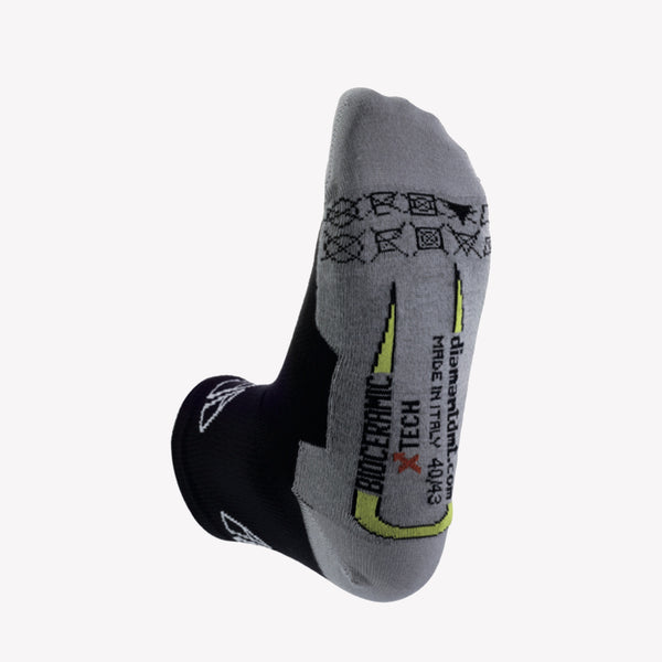 DIAMANTE SOCKS BLACK WHITE-LOW