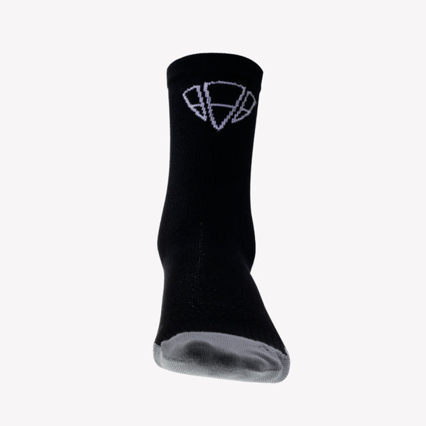 DIAMANTE SOCKS BLACK WHITE-LOW