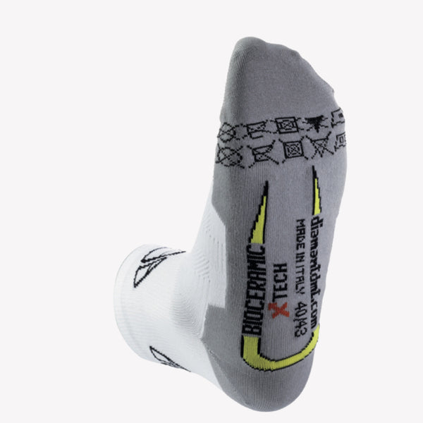 DIAMANTE SOCKS WHITE BLACK-LOW